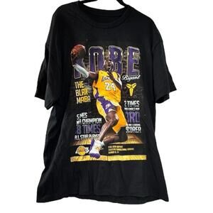 Kobe Bryant Tribute T-Shirt Black Mamba Lakers 24 Style Tee